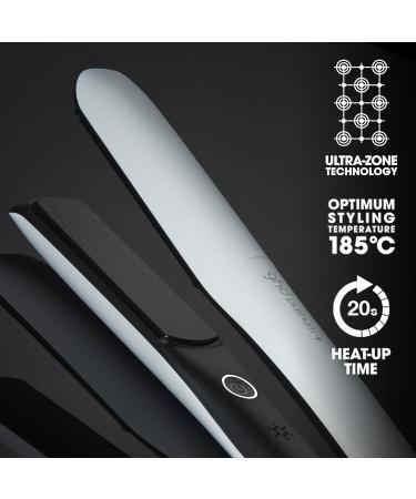 GHD Platinum+ White - Intelligent Professional Hair Glades | Less Hair Breakage More Gloss & Color Protection | Ultra Zone Technology | Optimal Temperature 185 C - Buy Online on GoSupps.com