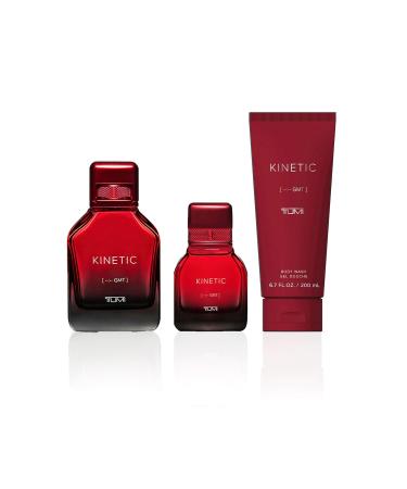 TUMI KINETIC --:-- GMT - Spicy Cologne for Men with Smoky & Woody Notes - 3.4 oz & 1.0 oz Eau de Parfum 6.7 oz Body Wash - Buy Online on GoSupps.com