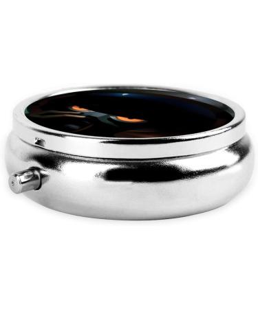 Future Astronauts Round Pill Box Organizer | 3 Compartments | Portable Travel Pill Box for International Shipping - Buy Online on GoSupps.com