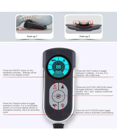 CCNGDS Neck Traction Massager - 3 Gears & 12 Strengths Heating Capacity for Pain Relief & Muscle Relaxation - International Shipping Available - Buy Online on GoSupps.com
