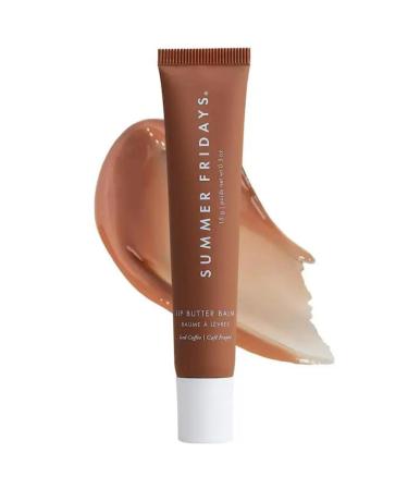 Summer Fridays Lip Butter Balm - Conditioning Lip Mask and Lip Balm for Instant Moisture Shine and Hydration - Sheer-Tinted Soothing Lip Care - Iced Coffee (0.5 oz)
