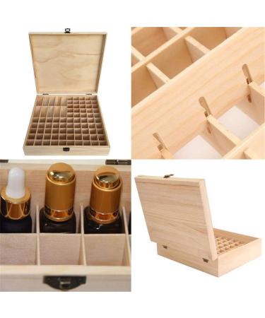 Songlela Essential Oils Wooden Box - 85 Holes Aromatherapy Organizer for Oils Nail Polish & Fragrance | Multifunctional Gift Storage - Buy Online on GoSupps.com