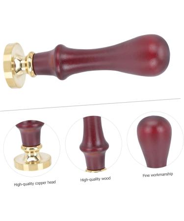 NULYLU 2 Pcs Dispensing Plate Tool Eyeshadow Tamper Tool Vintage Wax Seal Stamp Handle Copper Copper Head - Buy Online on GoSupps.com