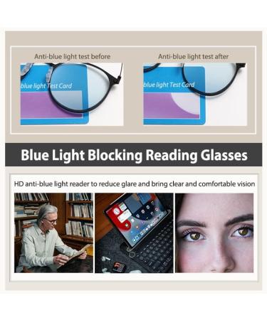 Photochromic Multifocal Progressive Reading Glasses for Men & Women - No-Line Anti Blue Light Black 1.5x - Buy Online on GoSupps.com