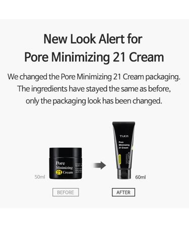 TIAM Pore Minimizing 21 Cream - Niacinamide 5% & Natural BHA 2.1% Moisturizer for Oily Skin | Minimize Large Pores | 2.02 Fl Oz - International Shipping Available - Buy Online on GoSupps.com