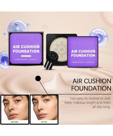  HADAVAKA Mushroom Head Cushion Cream Flawless Radiant Skin Instantly Waterproof Moisturizing Concealer Even Skin Tone Moisture Cushion Makeup for all Skin Type (Ivory) - Buy Online on GoSupps.com