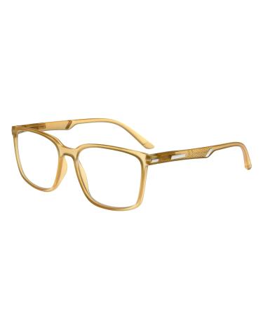 Eyekepper Oversized Reading Glasses Square Lightweight Frame Spring Hinges Reading Aid for Men and Women