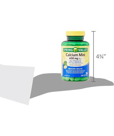 Spring Valley Calcium Plus Vitamin D3 Supplement with Luall Sticker - 150 Mini Softgels - Buy Online on GoSupps.com