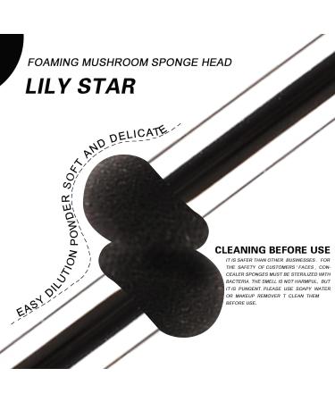 Lilystar 4 in 1 Portable Makeup Brush Set - Under Eye Concealer Liquid Foundation & Powder Blending Brushes for Travel - Buy Online on GoSupps.com