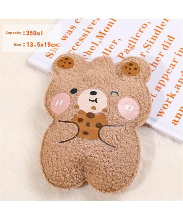 MAZALA 2 x Cartoon Plush Bear Hot Water Bottles - Cozy Cover for Kids & Adults | Hot Compress for Warmth - Buy Online on GoSupps.com
