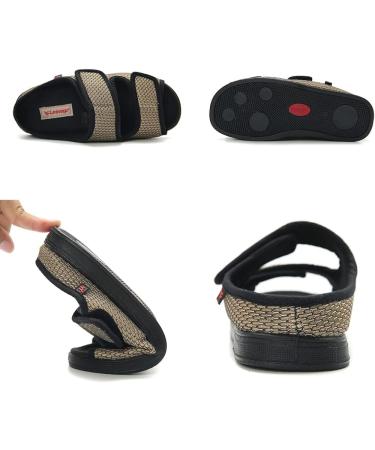 Khaki Swollen Feet Diabetic Slippers - Women/Men Indoor Outdoor Shoes - Size 5 - Buy Online on GoSupps.com