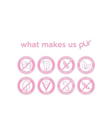 PUR Sugar Free Bubblegum Gum with Xylitol - 55 Pieces, Vegan & Keto Friendly - Buy Online on GoSupps.com