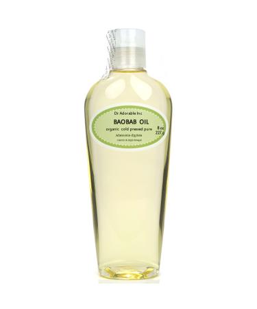 Dr Adorable - 8 oz - Baobab Oil - 100% Pure Natural Cold Pressed Organic