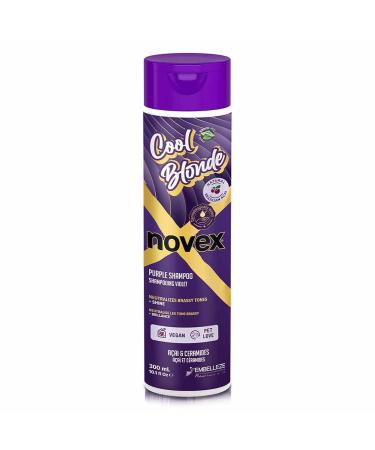 NOVEX Cool Blonde Purple Toning Shampoo 10.1oz - Neutralizes & Tones Blonde/Silver Hair with Acai Extract & Ceramides | International Shipping Available - Buy Online on GoSupps.com