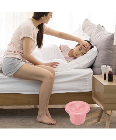 Buy Healvian Travel Potty - Portable Toilet & Urinal for Adults Kids & Pregnant Women | Pink Chamber Pot with Lid - Ideal for Travel & Home Use - Buy Online on GoSupps.com