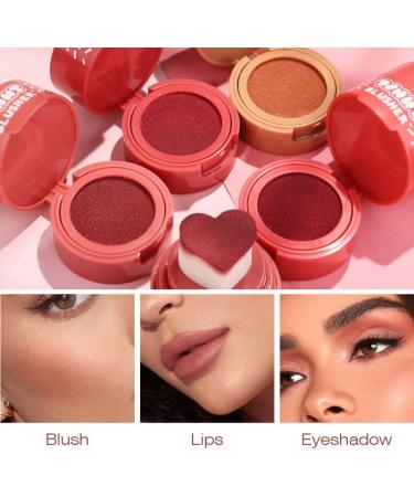 Heart Applicator Blush Stamped Liquid Cushion Blush Natural Long Lasting Light and Breathable Makeup (3) - Buy Online on GoSupps.com