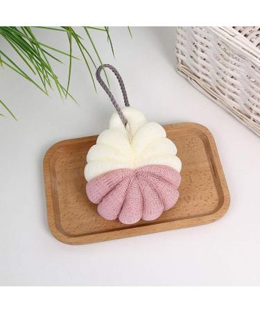 Healifty Soft Mesh Pouf Set - 4pcs Double Color Bath & Shower Balls | Soft Sponge Shower Pouf for Spa Experience - Buy Online on GoSupps.com