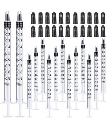 1ml Syringes with Caps (Pack of 50pcs)
