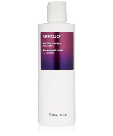 ARROJO Ultra Violet Purple Shampoo (8.5 oz) Hair Shampoo for Color Treated Hair to Eliminate Brassy & Yellow Tones Purple Shampoo for Blonde Hair w/ Vitamin E Paraben and Sulfate Free Shampoo