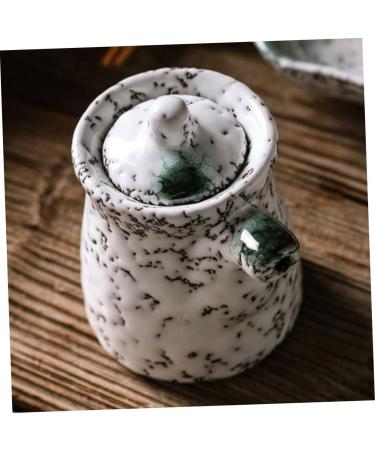 Milisten Seasoning Pot Earthenware Pot Ceramic Soy Sauce Pourer Seasoning Bottle Container with Lid Liquid Dispenser Syrup Container Lidded Sauce Bottle Ceramics Vintage Condiment Jar - Buy Online on GoSupps.com