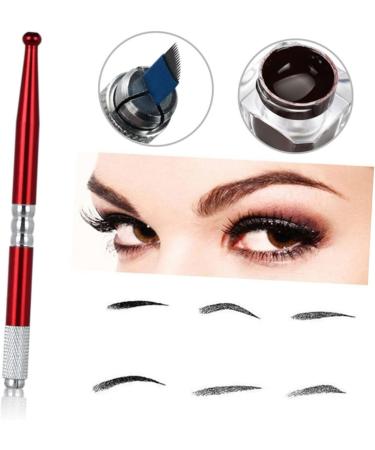 MAGICLULU Wmtz_ Microblading Red Eyebrow Permanent Practice Pigment Skin Pen Kit Tool Rings - Buy Online on GoSupps.com