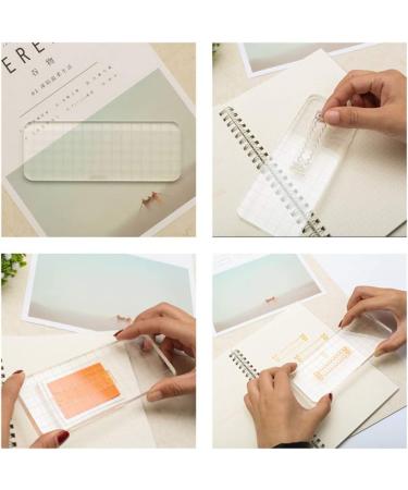 Suwimut 12-Piece Acrylic Stamp Blocks Set for Scrapbooking & Card Making | Clear Stamping Tools with Grid Lines - Assorted Sizes - Buy Online on GoSupps.com