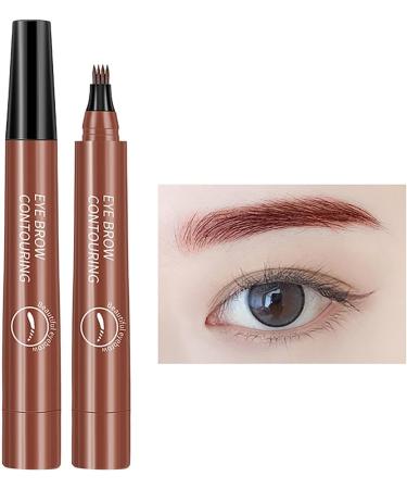 Eyebrow Liquid Pen Waterproof 4point Liquid Eyebrow Pencil Nature eyebrow pen pencil eyebrow marker for quick drying simulation long wearing no smudges Skuda - Buy Online on GoSupps.com