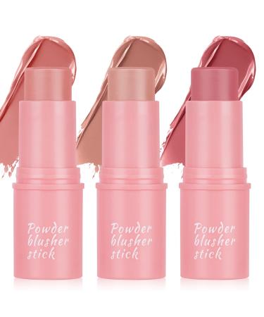 LOPHE Professional Makeup Blush Creamy The NoRules Stick light and airy with moisturizing hyaluronic acid for lips and cheeks 01+02+03 B01+02+03