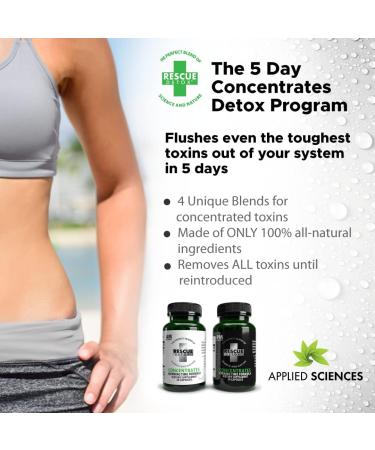 Rescue Detox 5 Day Concentrates +Plus | Comprehensive Cleansing Program with Head Start Blend and ICE Caps - Buy Online on GoSupps.com