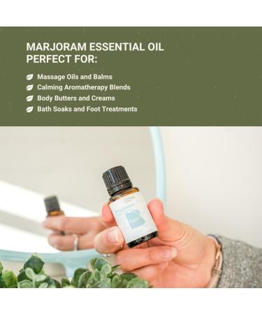 Marjoram Essential Oil - Direct from Al Sheikh for Export Egypt - Steam Distilled - Aceite de Mejorana for Aromatherapy, Massage, Diffuser, DIY Candle and Soap Making - 2lbs Marjoram (Al Sheikh) 32 Fl Oz (Pack of 1) - Buy Online on GoSupps.com