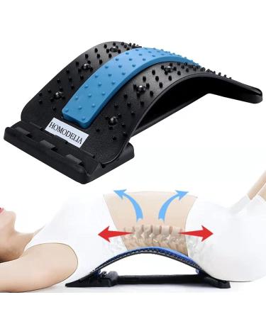 Back Stretcher, Lumbar Support Relaxation, Pain Relief for Herniated Disc, Sciatica, Scoliosis, Lower and Upper Back, with Acupressure Points massage, Back Massager for Yoga Fitness Stretch, Upgraded