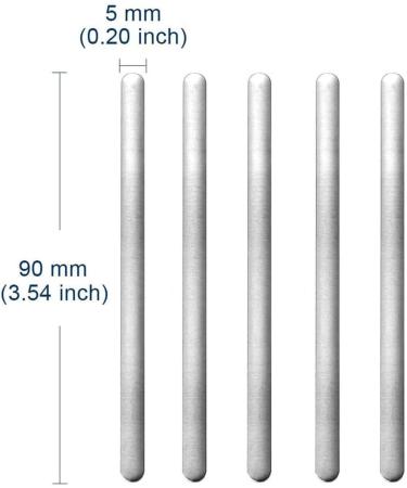 100PCS Aluminum Nose Bridge Strips for Mask DIY Crafts - Adhesive Back Metal Nose Wire Clips 90MM - Buy Online on GoSupps.com