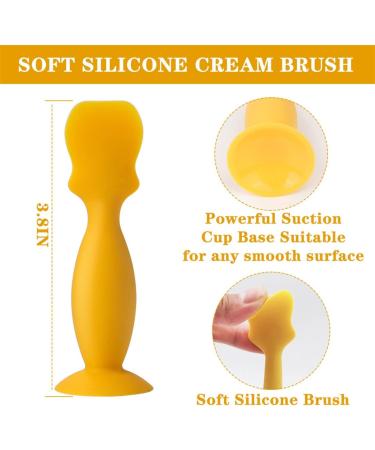 Baby Diaper Rash Cream Brush Silicone Nappy Cream Applicator Mini Soft Baby Bottom Brush Butt Paste Spatula with Suction Base 3PCS - Buy Online on GoSupps.com