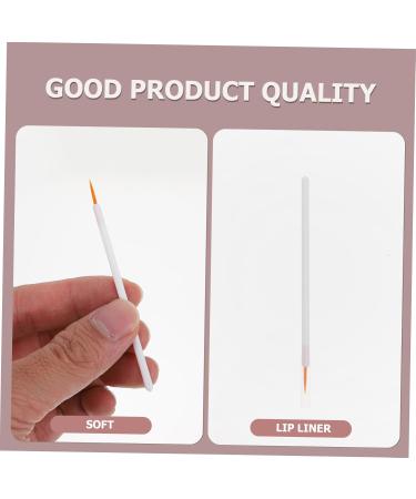 WOONEKY 100pcs Disposable Eyeliner Brush Woman Makeup Brush Lipliner Brush Fine Liner Brush White Nylon - Buy Online on GoSupps.com