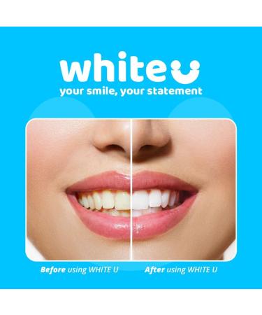 WhiteU Teeth Whitening Strips - 14 Peroxide-Free Enamel-Safe Strips for Sensitive Teeth - Advanced Professional Whitening & Tartar Control - Mint Flavor - Buy Online on GoSupps.com