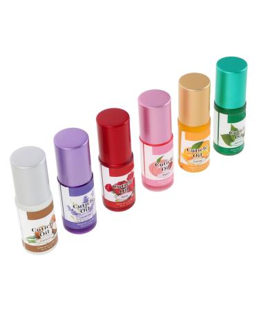 SAFIGLE 6 Pi ces Rollerball Cuticle Hydration Oil For Damaged Nails And Dry Cuticles Fast Absorbing Nourishing Treatment To Strengthen And Repair Nail Edges Essential