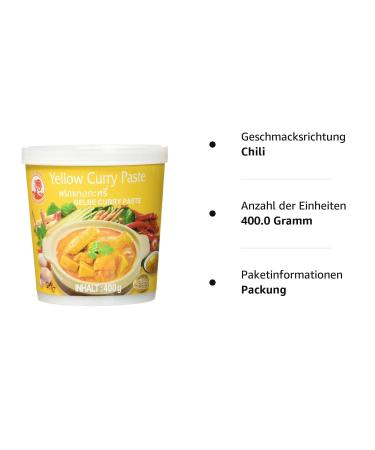 Buy COCK Yellow Curry Paste - Authentic Thai Flavor (400g) - International Shipping Available - Buy Online on GoSupps.com