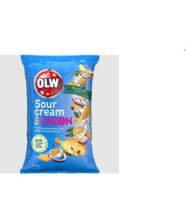 OLW Sourcream & Onion Crisps 175g