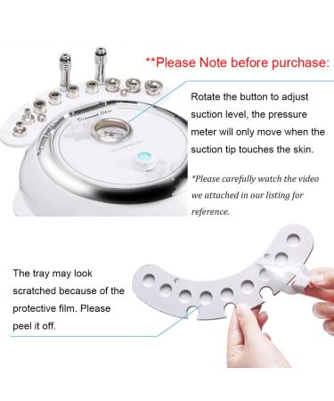TopDirect 3-in-1 Diamond Microdermabrasion Machine with Vacuum & Spray - Professional Facial Skin Care Equipment (65-68cmhg) - Buy Online on GoSupps.com