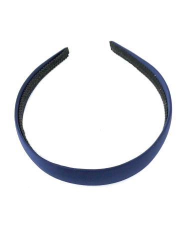 Satin Navy Blue Headband - 2.5 cm Wide | International Shipping Available - Buy Online on GoSupps.com