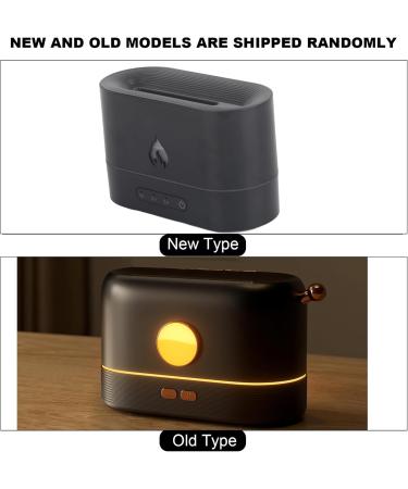 Flame-Air Diffuser Humidifier | Essential Oil Aroma Therapy | Auto-Off Function for Home & Office (Black) - Buy Online on GoSupps.com