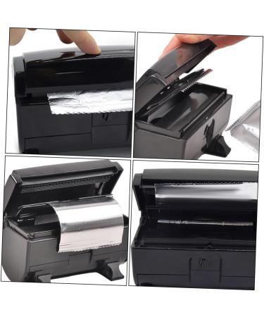 2 Pcs Tin Foil Hairdressing Barbershop Tinfoil Automatic Tin Foil Cutting Machine Foil Fold Film Nail Abs Environmental Protection Material Blackx2pcs 17x9cmx2pcs - Buy Online on GoSupps.com