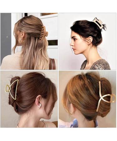 Large Hair Claw Clip for Women UpLook Big Hair Clips for Thick Hair Non-slip Strong Hold Hair Accessories for Women 6 Pack (6-Pack Multi-Color A) - Buy Online on GoSupps.com