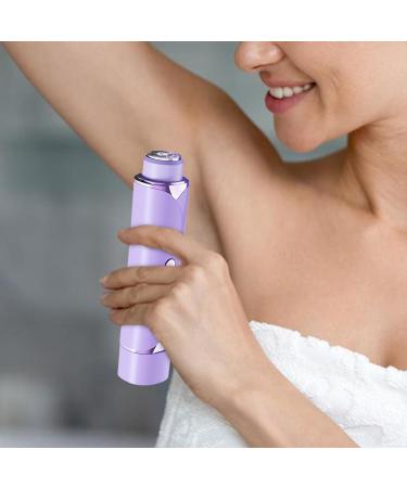 Bikini Shaver Bikini Shaver Cordless Double Head Shaver Facial Hair Remover for Face Lips Chin Armpit Leg Personal Groomer Lilac - Buy Online on GoSupps.com