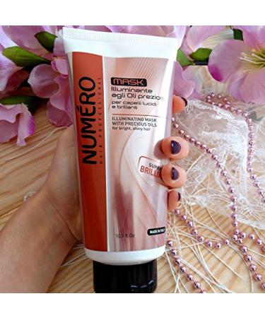 Brelil Numero Illuminating Mask with Precious Oils - 10.1 fl.oz for Bright & Shiny Hair - Buy Online on GoSupps.com