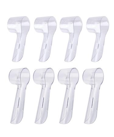 8 Pack Toothbrush Cover for Protecting Oral-B Replacement Brush Heads Electric Toothbrush Portable Travel Brush Heads Caps Convenience for Travel and Everyday Use