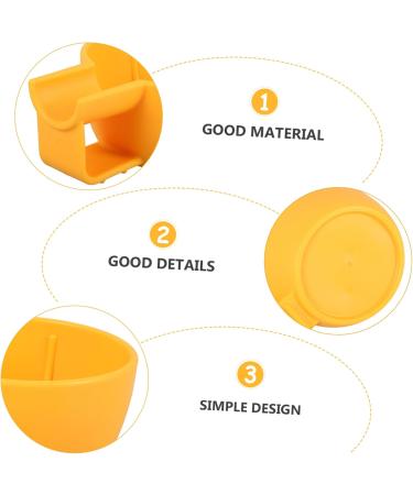 Frcolor 3-Piece Multi-Purpose Shaving Foam Bowl Set - Durable Plastic Storage Cups for Hairdressers - Yellow - 16x11.7x6 cm - Buy Online on GoSupps.com