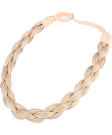 Gledola Chubby Narrow Synthetic Hair Braided Headband Classic Chunky Plaited Braids Elastic Stretch Hairpiece Women Girl Beauty accessory 58g (Honey Blonde) - Buy Online on GoSupps.com