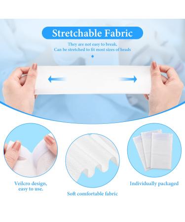 Noverlife 100PCS Disposable Spa Facial Headbands - Adjustable Magic Tape Closure, Stretch Non-Woven Bandeau for Soft Skin Care - Buy Online on GoSupps.com