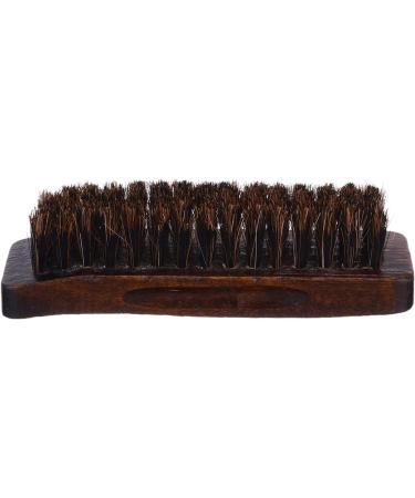 Shoe Brush Wooden Handle Natural Mane Horsehair Shoe Polish Polishing Cleaning Brush Tool Household Cleaning Brush Onecolor - Buy Online on GoSupps.com